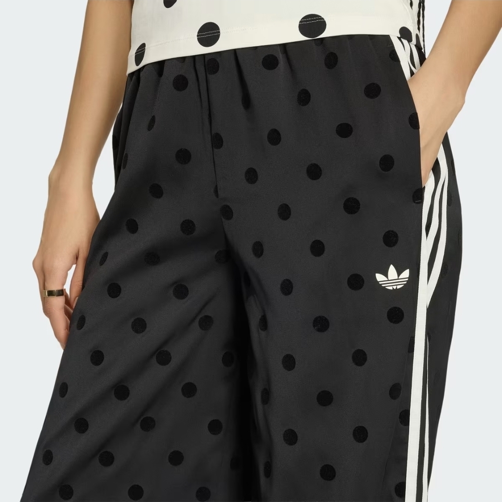 Adidas Women's Black Polka Dot Wide-Leg Pants - Picture 5 of 6